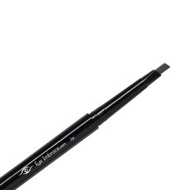 Eye Embrace Liz: Medium Gray Eyebrow Pencil - Waterproof, Double-Ended Automatic Angled Tip & Spoolie Brush, Cruelty-Free