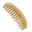 Onedor Handmade 100% Natural Green Sandalwood Hair Combs - Anti-Static Sandalwood Scent Natural Hair Detangler Wooden Comb (Oval Wide Tooth)