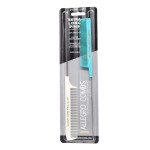 Allegro XL Pintail Rat Tail & Parting Combs - Metal Tail Foiling & Pin Combs (2 Pc. AQUA & WHITE)