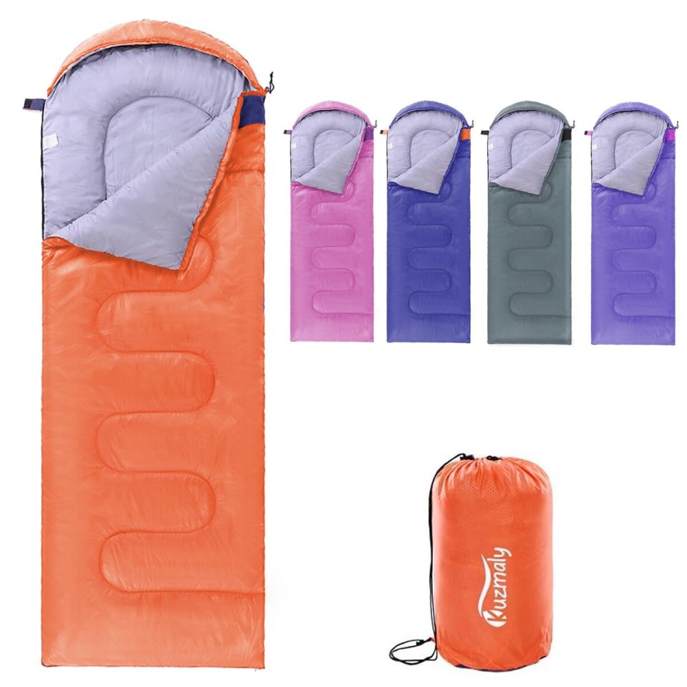 Kuzmaly Camping Sleeping Bag 3 Seasons Lightweight &Waterproof with Compression Sack Camping Sleeping Bag Indoor & Outdoor for Adults & Kids