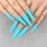 Artquee 24pcs Cyan Blue Pure Color Ballerina Long Coffin Glossy Fake Nails Press on Nail False Tips Manicure for Women