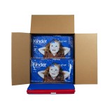 CASE of 12 KinderMatS, 5/8 Thick, Vinyl Rest Mat, 45 x 19 x 5/8, Red/Blue, Made in The USA