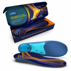 Dr. Scholl\'s Plantar Fasciitis Sized to Fit Pain Relief Insoles // Shoe Inserts with Arch Support for Men and Women, 1 Count
