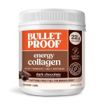 Bulletproof Dark Chocolate Energy Collagen Protein, 19.3 Ounces, Caffeine-Free Fuel with Vitamins and Antioxidants, Blend with Ginseng, Magnesium, Cordyceps Mushroom