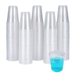 300 Pack 3 OZ Clear Plastic Cups,Disposable Bathroom Mouthwash Cups, Small Plastic Espresso Tumblers Ideal for Drinking Tasting, Food Samples