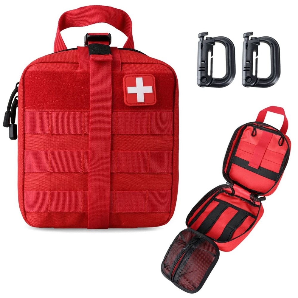 LIVANS 1000D First Aid Bag Empty Medical Ifak Pouch Molle EMT Pouches Rip-Away Tactical Military Trauma Emergency Medic Bag