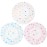 Shower Caps, 3 Pcs Waterproof Bath Caps Plastic Reusable Shower Caps Elastic Band Bath Hair Hat for Women Ladies Spa Salon