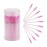 CHEFBEE 100PCS Disposable Eyelash Brush, Mascara Wands Makeup Brushes Applicators Kits for Eyelash Extensions and Eyebrow with Container (Light Pink)