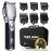 FADEKING Professional Hair Clippers for Men - Cordless Hair Clippers, LCD Display Barber Clippers for Hair Cutting & Mens Grooming with Travel Case(Silver+Black)