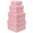 Briful Square Gift Boxes with Lids Set of 4 Pink Gift Box Assorted Sizes Nesting Gift Boxes for Presents Birthday Bridesmaid Wedding Valentines Christmas Party Favor Boxes