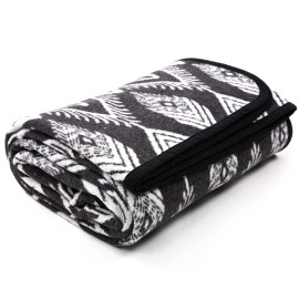 PuTian Merino Wool Blanket - 4 lbs Warm, Thick, Washable, Large 87 x 63 Throw for Outdoors, Camping,Couch, Bed, Travel-Super Soft Wool Blanket- Bohemia Grey