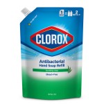 CLOROX Antibacterial Liquid Hand Soap Refill, Soothing Aloe Scent - Scented Hand Wash, Liquid Soap for Bathroom or Kitchen - Washes Away Dirt from Hands and Keeps Them Soft, 34 Fl Oz