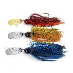 MadBite by KastKing Bladed Jig Fishing Lures, 3 pc Multi-Color Kits, Irresistible Vibrating Action,Sticky-Sharp Heavy-Wire Needle Point Hooks, 3/8 oz Sizes, Includes Storage Box