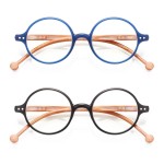 TISHUI Blue Light Blocking Glasses Women Men Round Blue Ray Glasses 0.00 Unisex Circular Lightweight Blueblocker Glasses Anti Glare/UV400