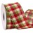 Ribbli Red and Moss Green Wired Ribbon, 2-1/2 Inch x 10 Yard, Buffalo Plaid, Burlap, Christmas for Big Bow, Wreath, Tree & Outdoor Decoration