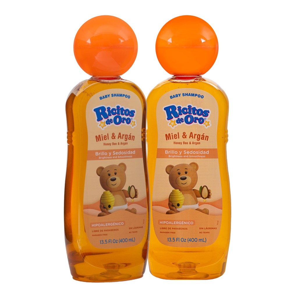Ricitos de Oro Baby Shampoo Cleansing Shampoo with Natural Extract No more tears Hypoallergenic 2-Pack of 13.5 FL Oz, 2 Bottles