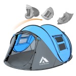 Pop Up Tents for Camping 4 Person Waterproof Popup Tent Camping Easy Up Camping Tents Instant Four Person Tent Easy