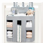 ROYAL RUSU Premium Hanging Diaper Caddy Organizer - Nursery Storage Caddy for Baby Essentials - Ideal Gift for Boys & Girls - Fits Crib, Changing Table, Playard, Wall & Door