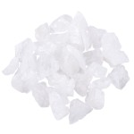 UFEEL 1 LB Bulk Rough Clear Quartz Crystal Large 1 Natural Raw Stones Crystal for Tumbling Cabbing Fountain Rocks Decoration Polishing Wire Wrapping Wicca Reiki Healing Crystals