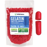 XPRS Nutra Size 5 Empty Capsules - 1000 Count Very Small Empty Gelatin Capsules - Pills DIY Capsule Filling - Fillable Pill Gel Caps for Do-It-Yourself Vitamin Supplements (Red)