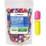 XPRS Nutra Size 5 Empty Capsules - 1000 Count Very Small Empty Gelatin Capsules - Pills DIY Capsule Filling - Fillable Pill Gel Caps for Do-It-Yourself Vitamin Supplements (Multi Color)
