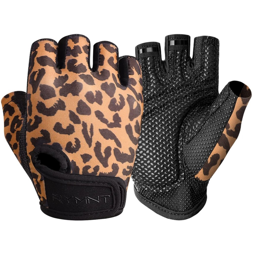 ZEROFIRE Workout Gloves for Women Men - Weight Lifting Gloves with Full Palm Protection & Extra Grip for Women Gym, Weightlifting, Weight Lift, Rowing, Exercise, Sport, Cycling.Leopard-Small