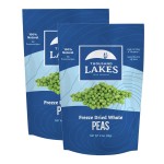 Thousand Lakes Freeze Dried Vegetables - Whole Peas 2-pack 3.5 ounces (7.0 ounces total) | No Salt Added