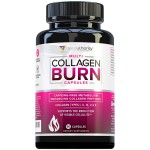 Multi Collagen Burn: Multi-Type Hydrolyzed Protein Peptides with Hyaluronic Acid, Vitamin C, SOD B Dimpless, Types I, II, III, V and X, Caffeine-Free (Unflavored Capsules)