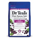 Dr Teal\'s Salt Soak with Pure Epsom Salt, Elderberry, 3 lbs