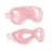2PCS Gel Eye Mask Reusable Cold Therapy Gel Bead Eye Mask for Puffiness/Dark Circles/Eye Bags/Dry Eyes/Headaches/Migraines/Stress Relief, Cold Compress Mask (Pink)