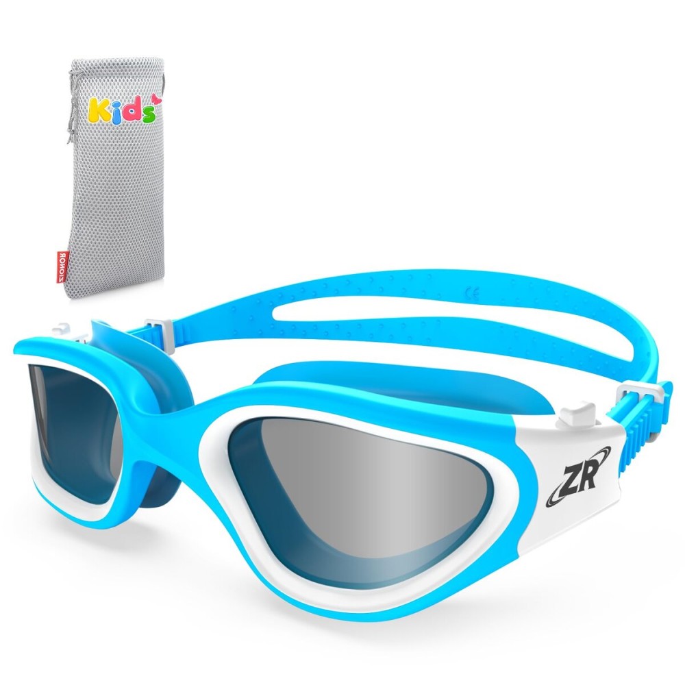ZIONOR Kids Swim Goggles, G1 MINI UV Protection Anti-Fog Polarized Swimming Goggles for Age 6-14