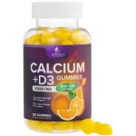 Calcium Supplement Gummies - Sugar Free Calcium Gummy with 400 IU Vitamin D3 for Best Absorption - Supports Immune Health, Bones & Teeth - Nature\'s Calcium Chews for Women & Men - 120 Gummies