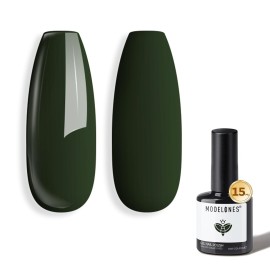 modelones Green Gel Nail Polish Emerald Dark Polish Soak Off Forest Green Christmas Gel Nail Polish Nail Manicure Gifts 15 ML