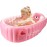 SHXKUAN Inflatable Baby Bathtub Infant Anti-Slip Bath Seat Pool with Air Pump Travel Camping Portable Toddler Bath Tub Age 0-5 Years Old (Pink)