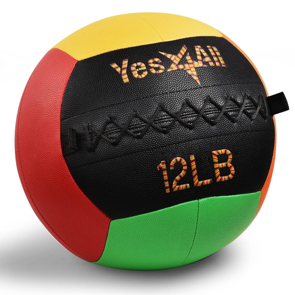 Yes4All Wall Ball - Soft Medicine Ball/Wall Medicine Ball for Full Body Workout and Strength Exercise 15 LB