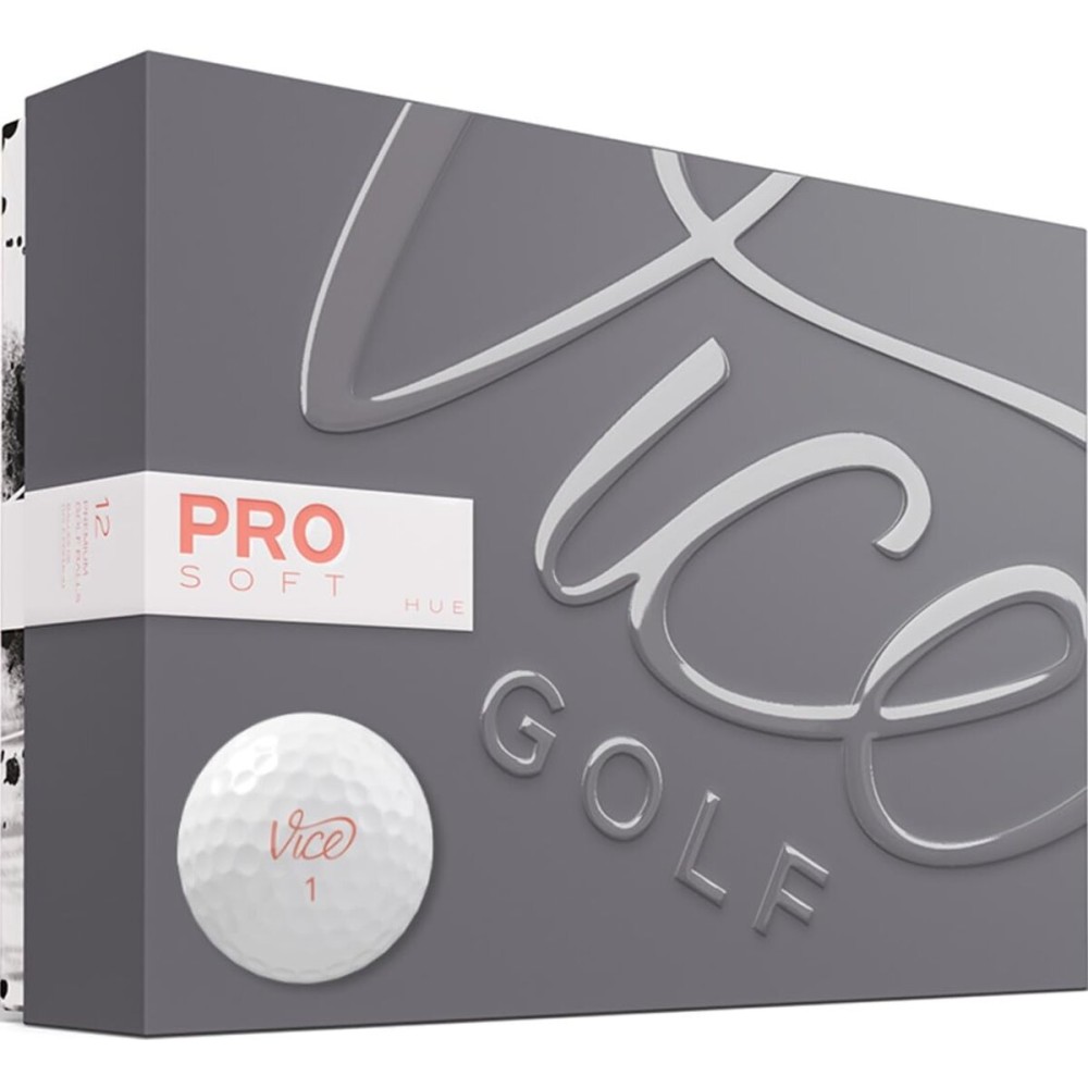 VICE Golf Pro Soft Golf Balls, Living Coral