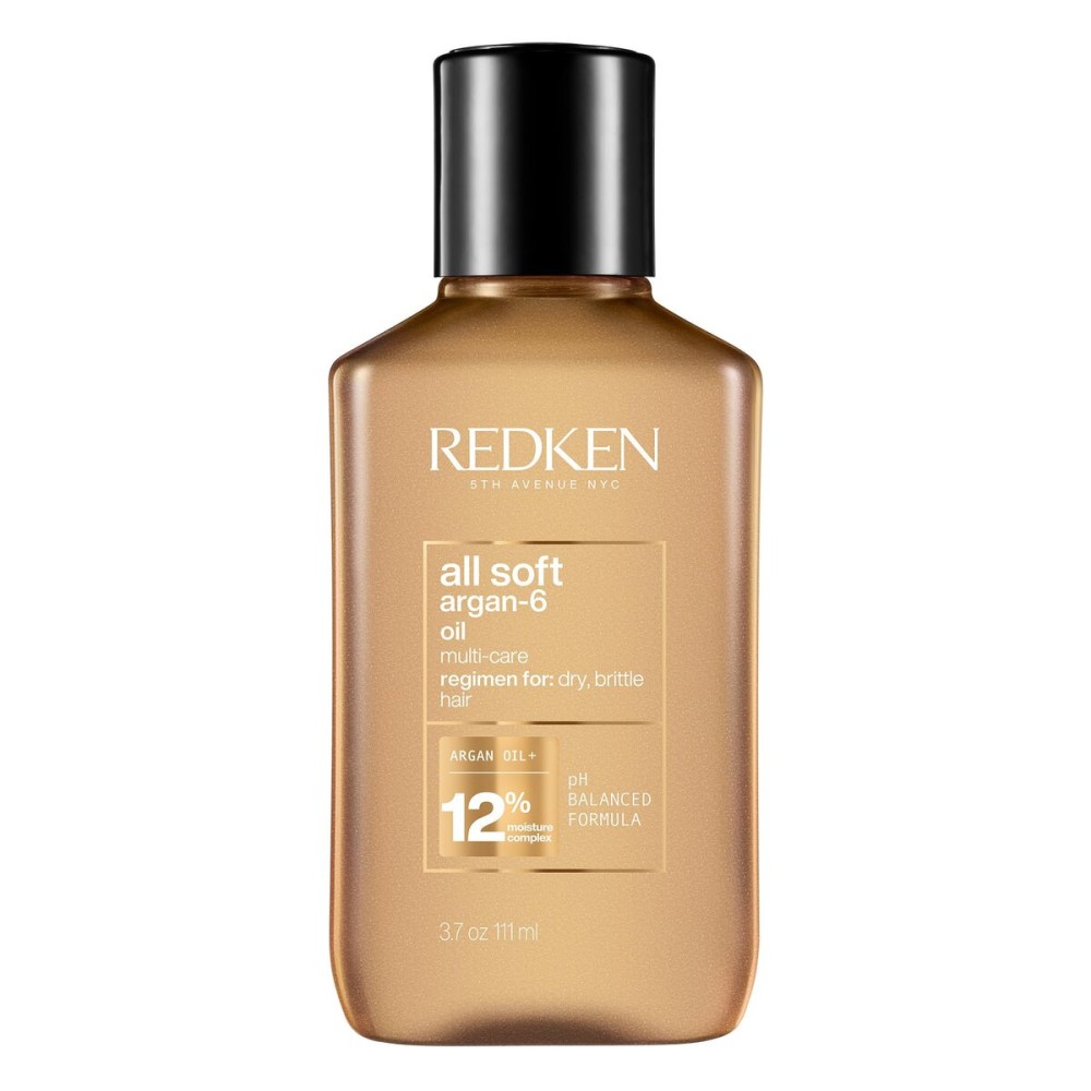 Redken All Soft Argan-6 Oil Treatment For Dry Hair - Deeply Conditions Hair, Adds Softness and Shine With Argan Oil