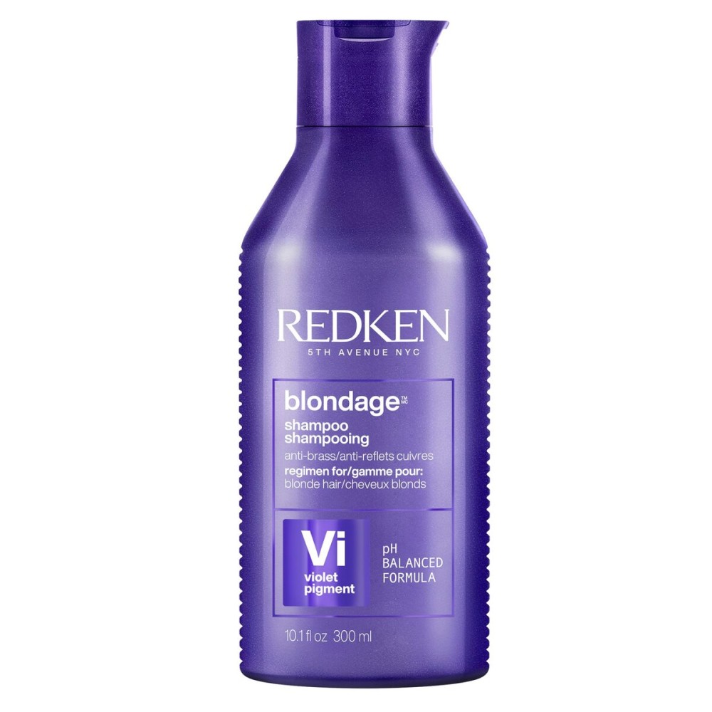 Redken Blondage Color Depositing Purple Shampoo For Blonde, Bleached or Highlighted Hair - Neutralizes Brassy Tones With Salicylic Acid, 10.1 Fl Oz