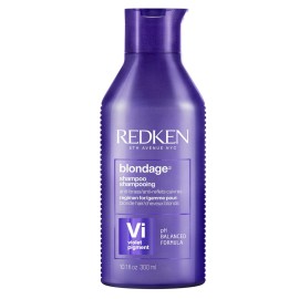 Redken Blondage Color Depositing Purple Shampoo For Blonde, Bleached or Highlighted Hair - Neutralizes Brassy Tones With Salicylic Acid, 10.1 Fl Oz