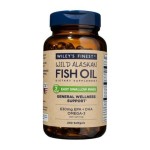 Wiley\'s Finest Wild Alaskan Fish Oil Easy Swallow Minis - Omega-3 Fish Oil Supplement for Adults and Kids - Double-Strength 630mg EPA and DHA Natural Supplement - 240 Mini Softgels (120 Servings)