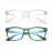 AZorb 2Pack Blue Light Blocking Glasses for Kids TR90 Unbreakable Computer Screen Glasses for Boys & Girls - 2 Pack(Transparent+ Green)