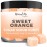 Body Scrub Exfoliator - 12oz SWEET ORANGE Sugar scrub cubes w/Mango Butter & Shea butter- Ultra Hydrating & Moisturizing - Natural & Organic for all body exfoliation- For hands, arms legs, elbow, foot