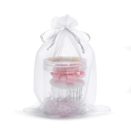 Volanic 100PCS 6X9 Inch (17X23 CM) Sheer Drawstring Organza Gift Bag Jewelry Pouch Party Wedding Favor Candy Mini Bottle Samples Display Bags
