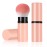 Falliny Retractable Makeup Brush, Travel Kabuki Face Blush Brush, Portable Powder Foundation Sunscreen Brush with Cover for Blush, Bronzer, Buffing, Flawless Powder Cosmetics