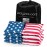 Play Platoon Premium Weather Resistant Duckcloth Cornhole Bags - Set of 8 Bean Bags for Corn Hole Game - Regulation Size & Weight - Thin Red Line - American