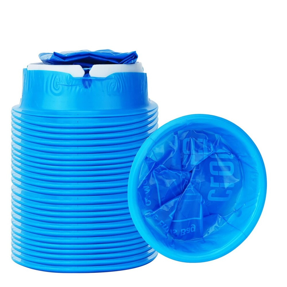 CLOUDBERG 24 Pack Blue Emesis Bags Disposable for Kids, 1000 ml Vomit Bag for Morning Sickness, Portable Nausea Bag for Pregnant Women,Barf Bags with Leak Resistant Design car and Travel