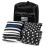 Play Platoon Weather Resistant Cornhole Bean Bags Set of 8 - Regulation Size & Weight - Thin Blue Line American Police Flag Corn Hole Bags