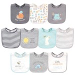 Hudson Baby Unisex Baby Cotton Bibs, Best Friends, One Size