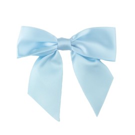 7Rainbows 20pcs Boutique 4.5 Light Blue Satin Ribbon Bows for Craft Sewing Scrapbooking Wedding and Gift Wrapping