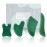 Rena Chris Guasha Massage Tool, 4 Pcs Gua Sha Facial Tool, Guasha Board for SPA Acupuncture Therapy Trigger Point Treatment, Gua Sha Scraping Massage ToolGreen
